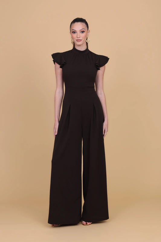 ASHLEY Dark Brown Jumpsuit
