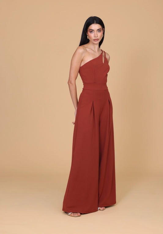VALENCIA Autumn Brown Jumpsuit