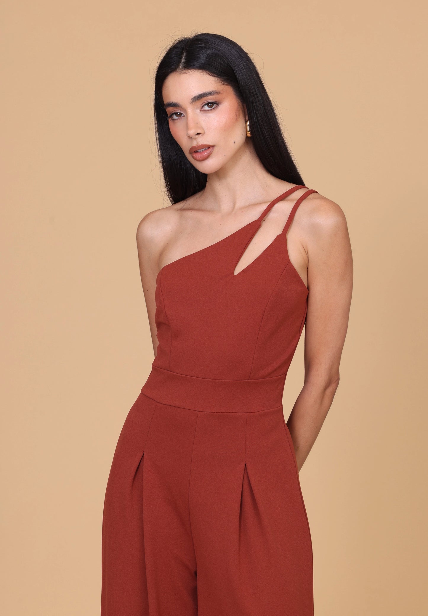 VALENCIA Autumn Brown Jumpsuit