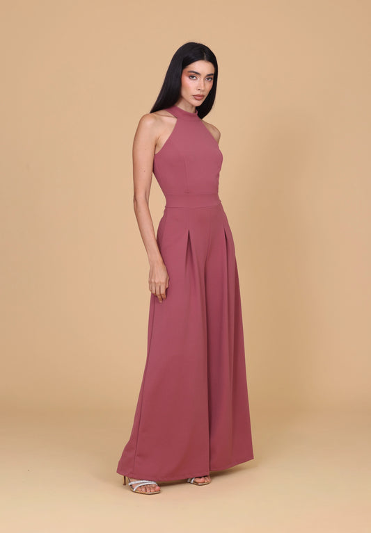 LEILA Dark Mauve Pink Jumpsuit