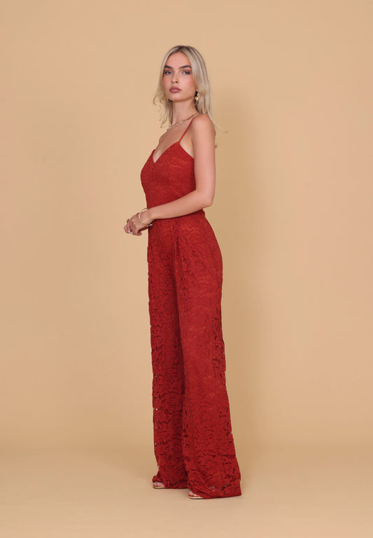 SANDY Burnt Orange Jumpsuit