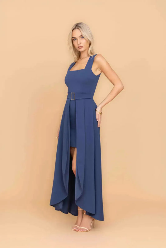 SIENNA Indigoblaues Midaxi-Kleid