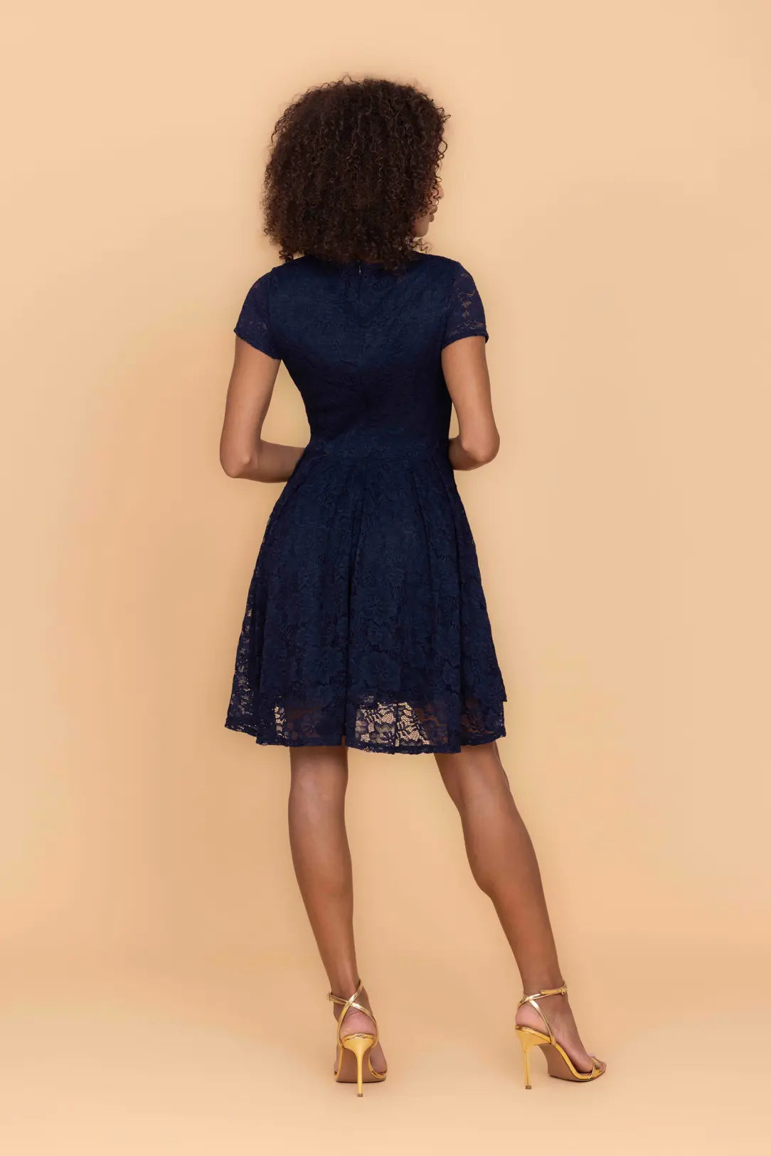 STACEY Navy Mini Dress