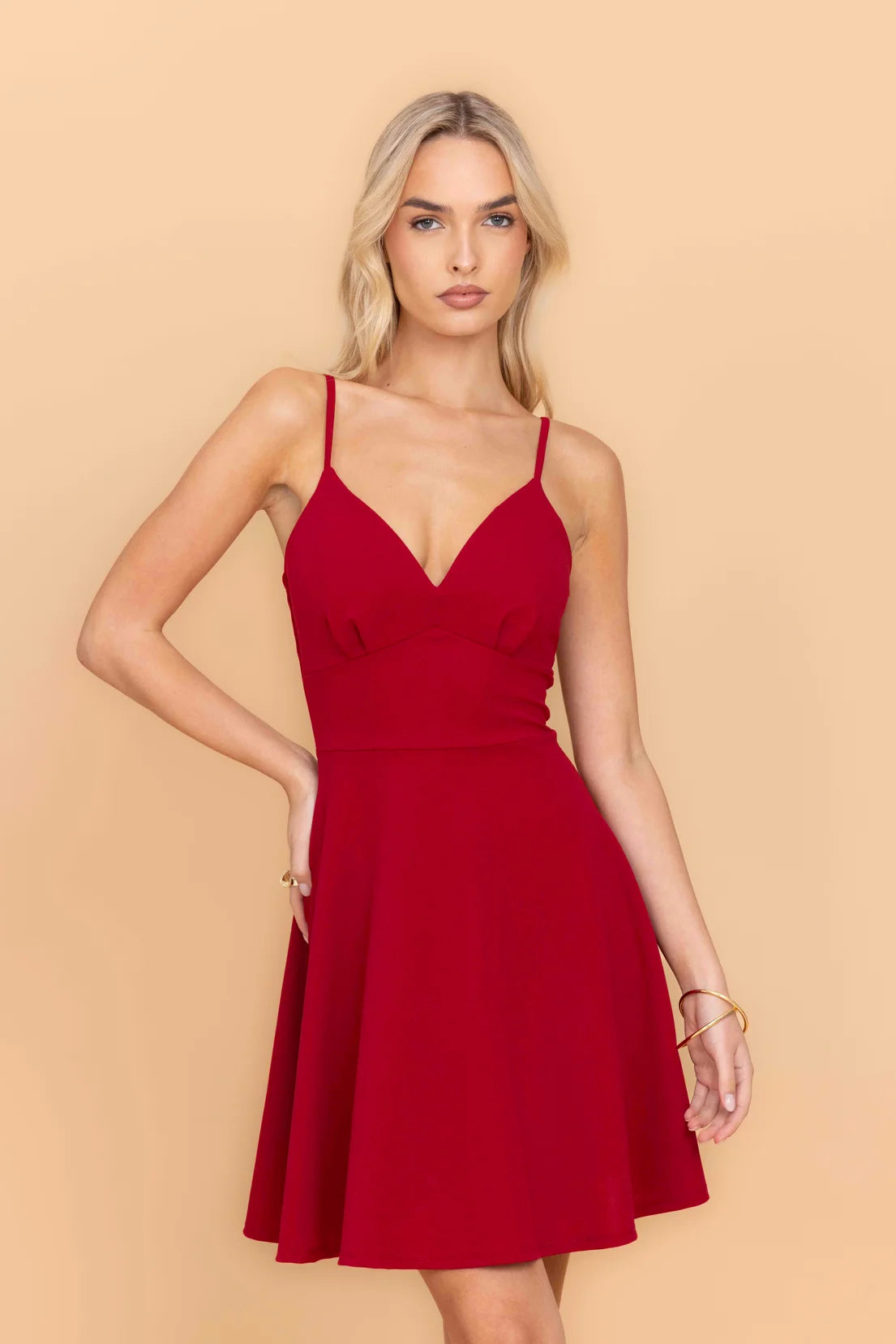 JINA Scarlet Skater Dress