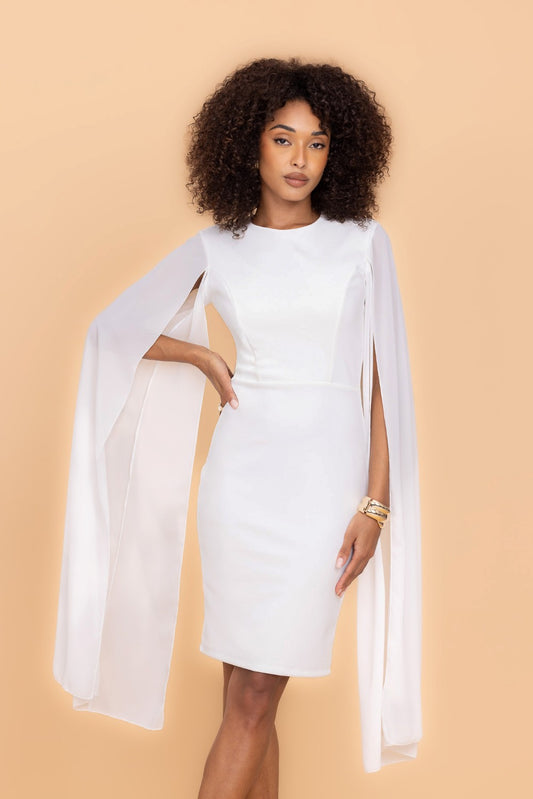 Holly White Midi Dress