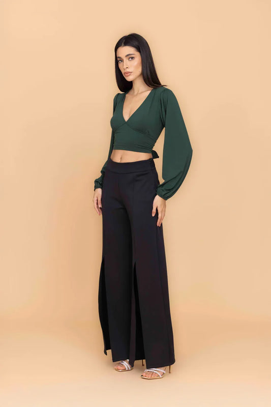 CRISSY Forest Green Top
