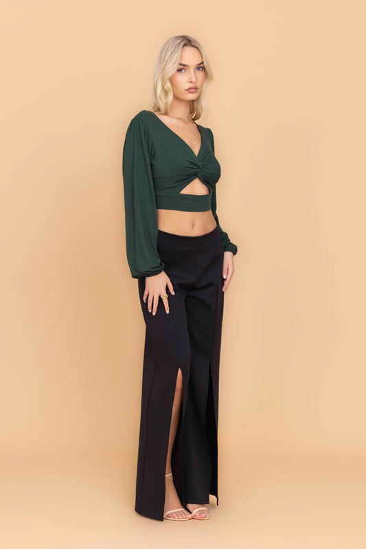 ANGELINA Forest Green Top