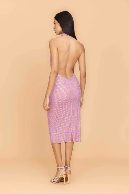 IGGY Rosa Midikleid