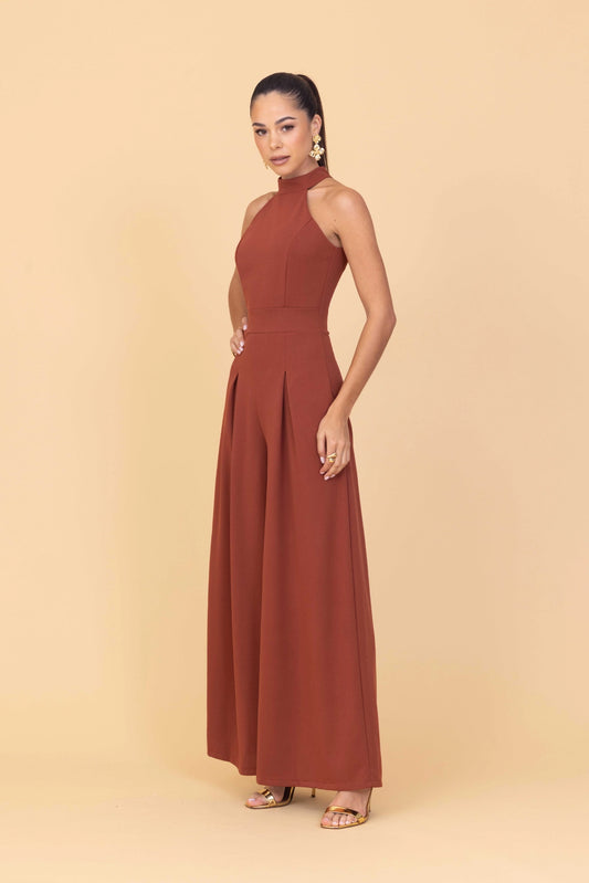 LEILA Burnt Orange Jumpsuit