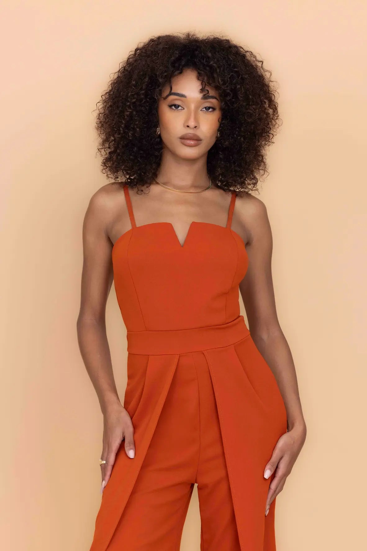 DANDY Burnt Orange Jumpsuit