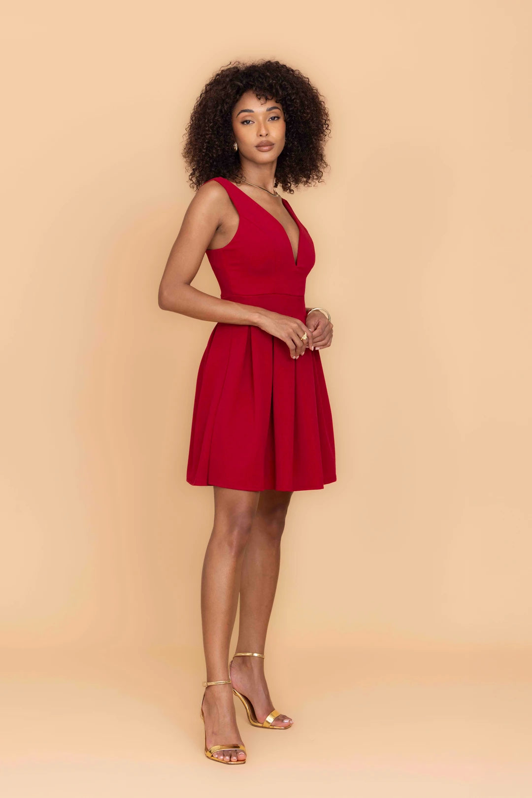 ELOISE Scarlet Skater Dress