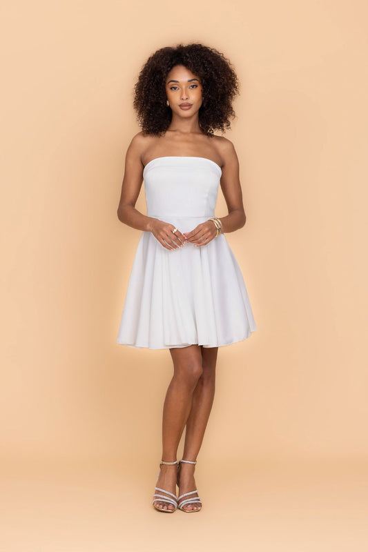 Bailey White Skater Dress