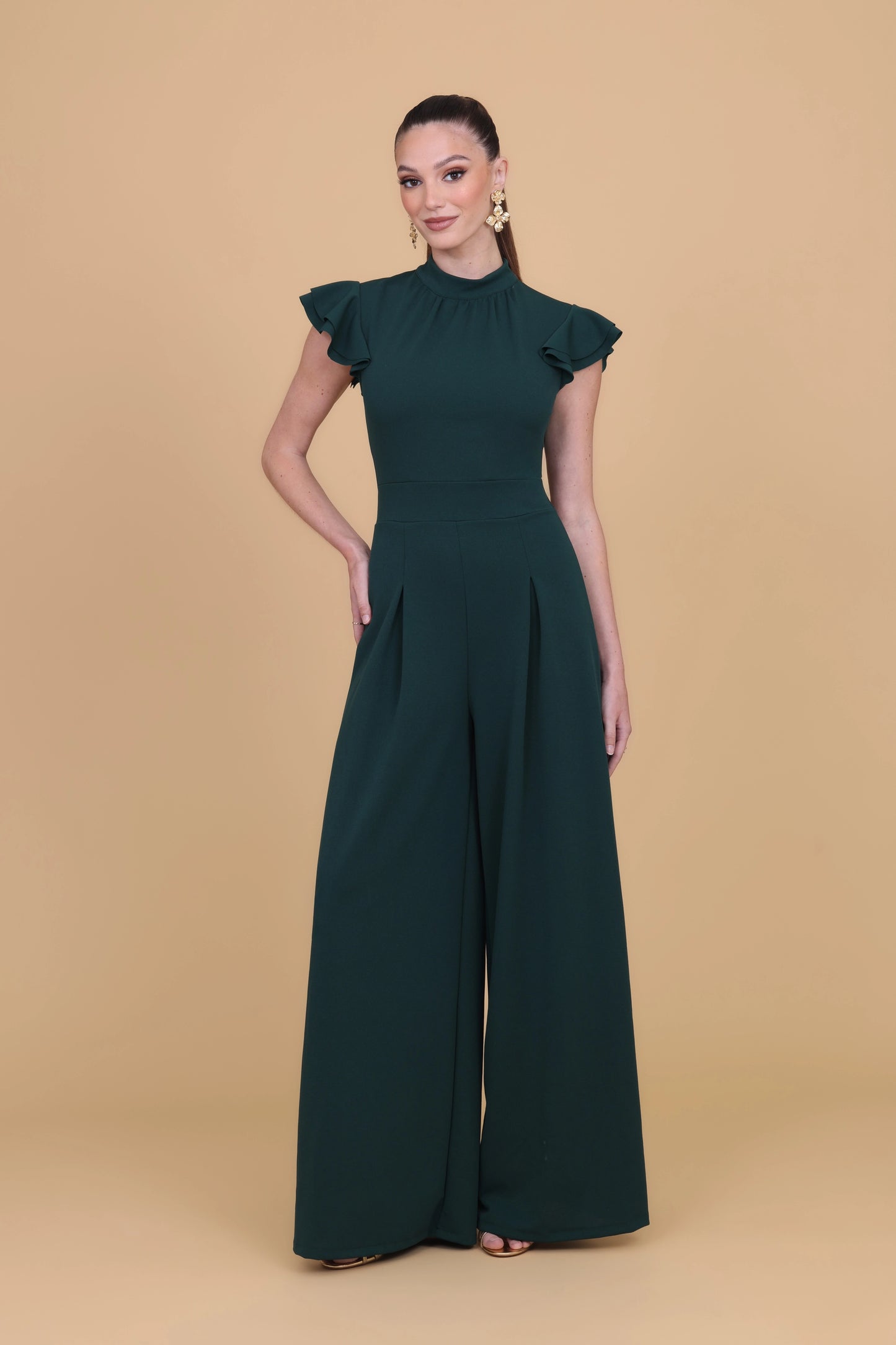 ASHLEY Forest Green Jumpsuit