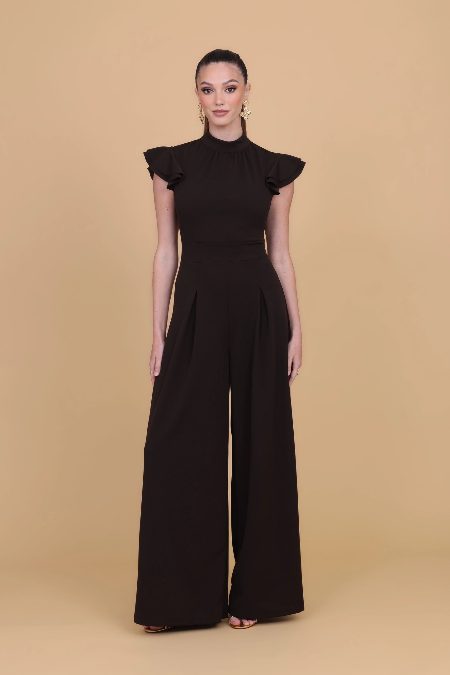 ASHLEY Dark Brown Jumpsuit