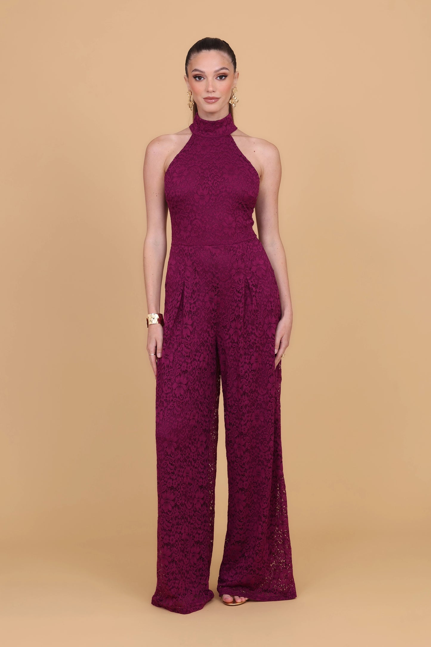 WILEMINA Plum Jumpsuit