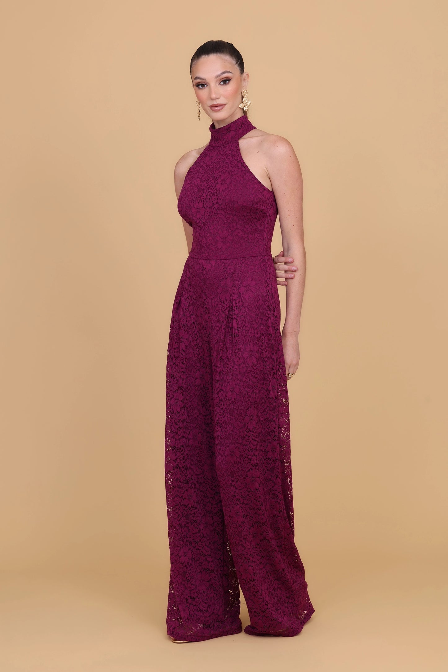 WILEMINA Plum Jumpsuit