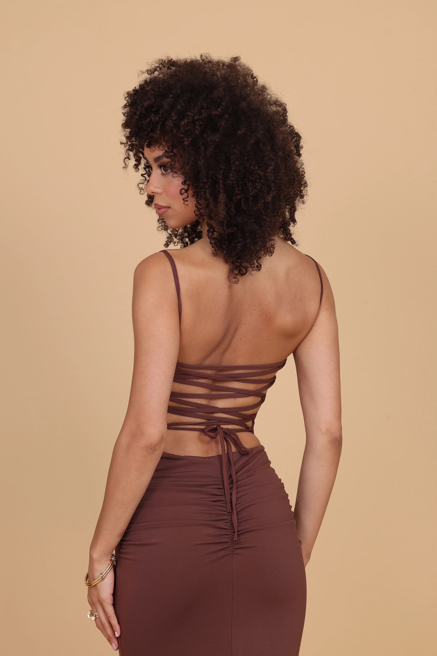 MARY Mocha Maxi Dress