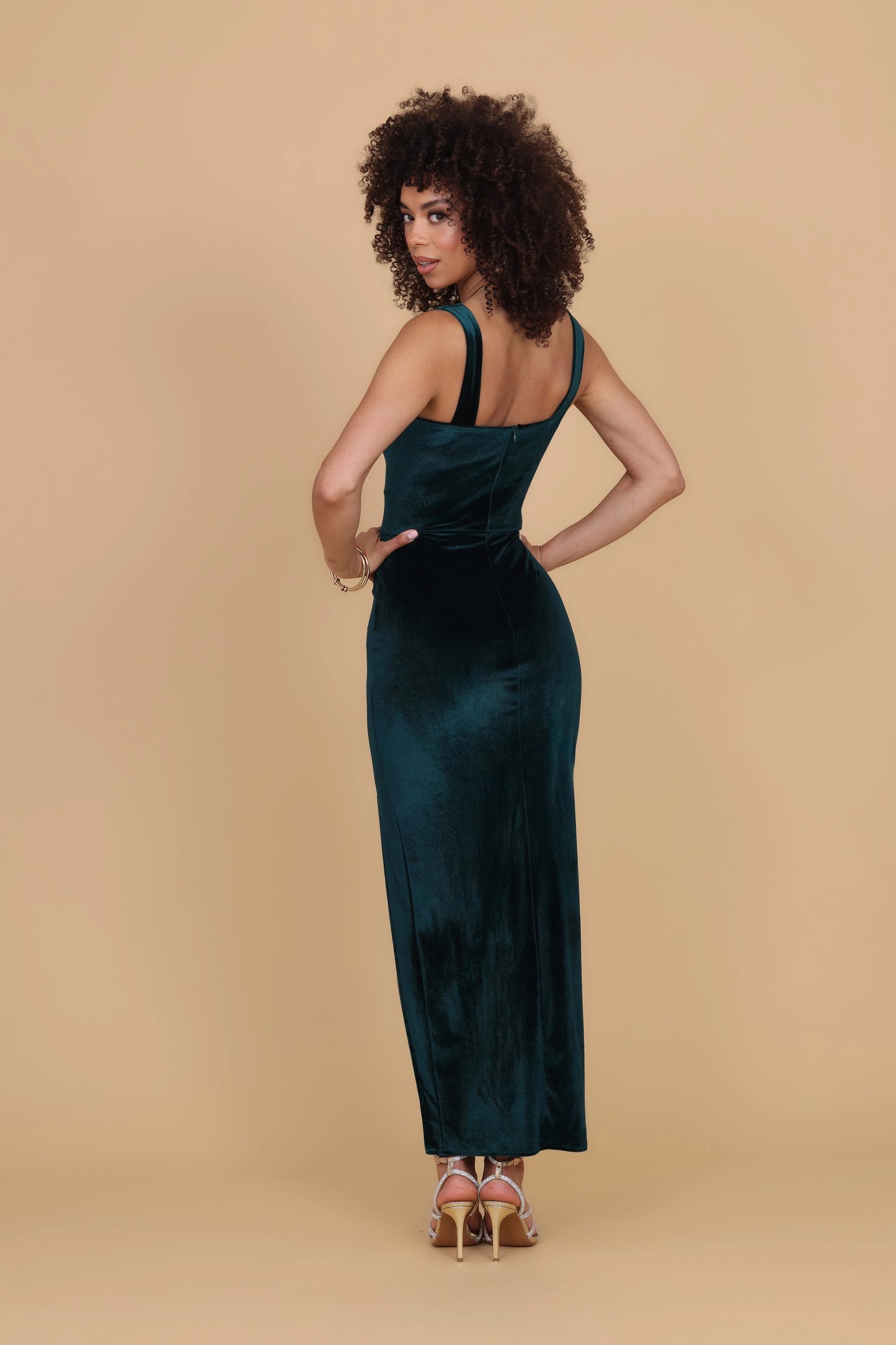 HARRY Forest Green Maxi Dress