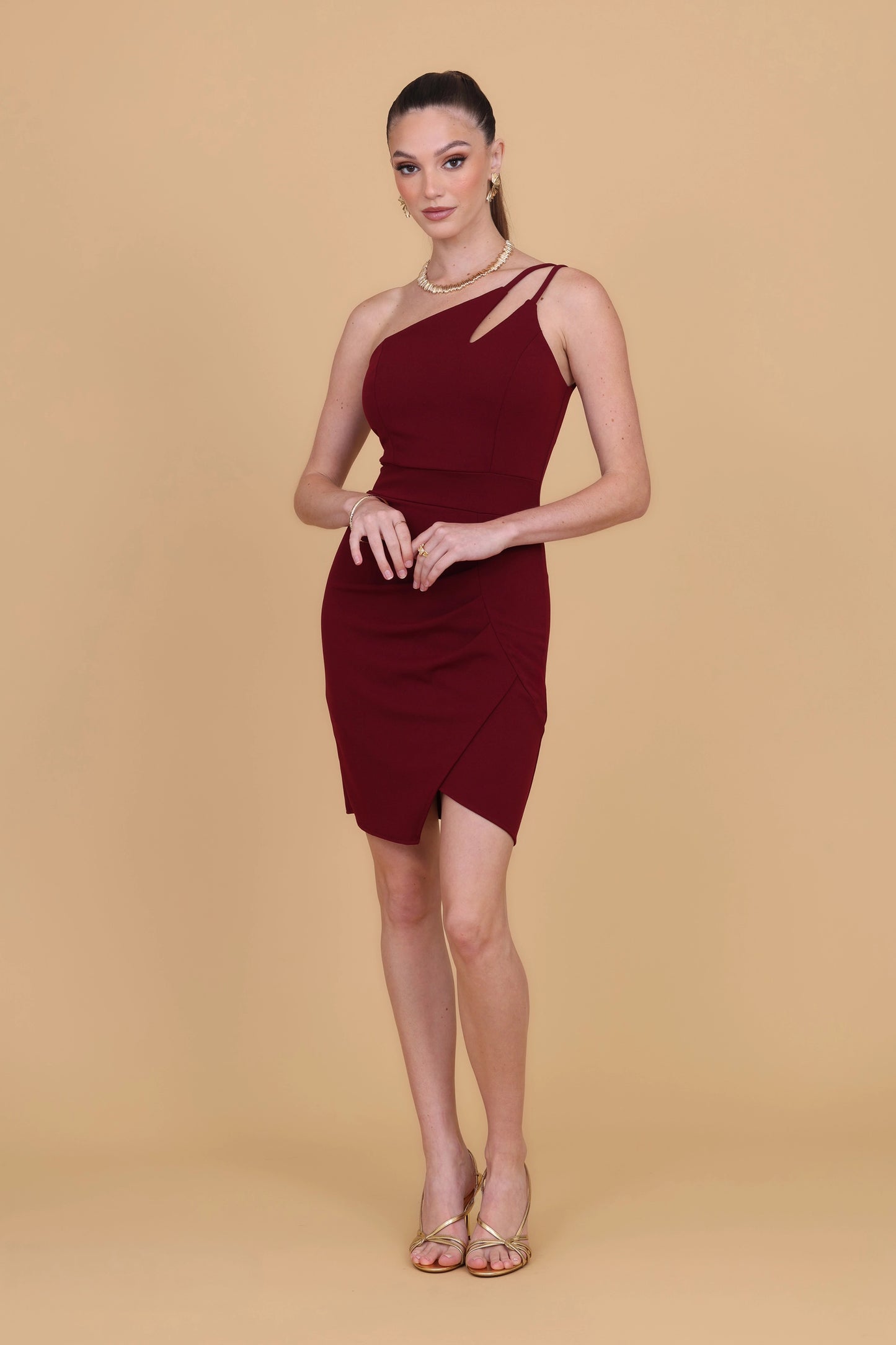 VALENCIA Wine Mini Dress