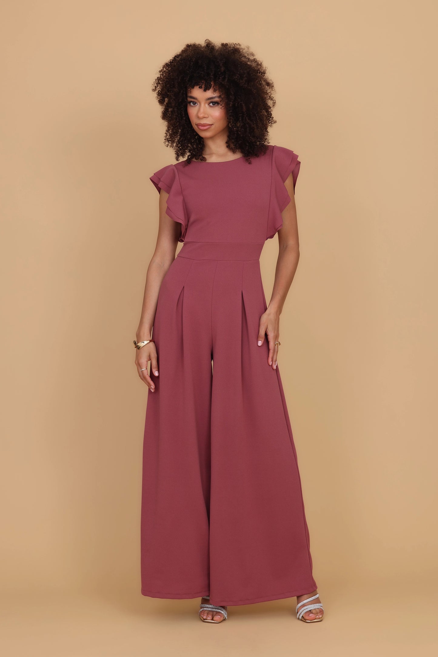 FRANCESCA Dark Mauve Pink Jumpsuit