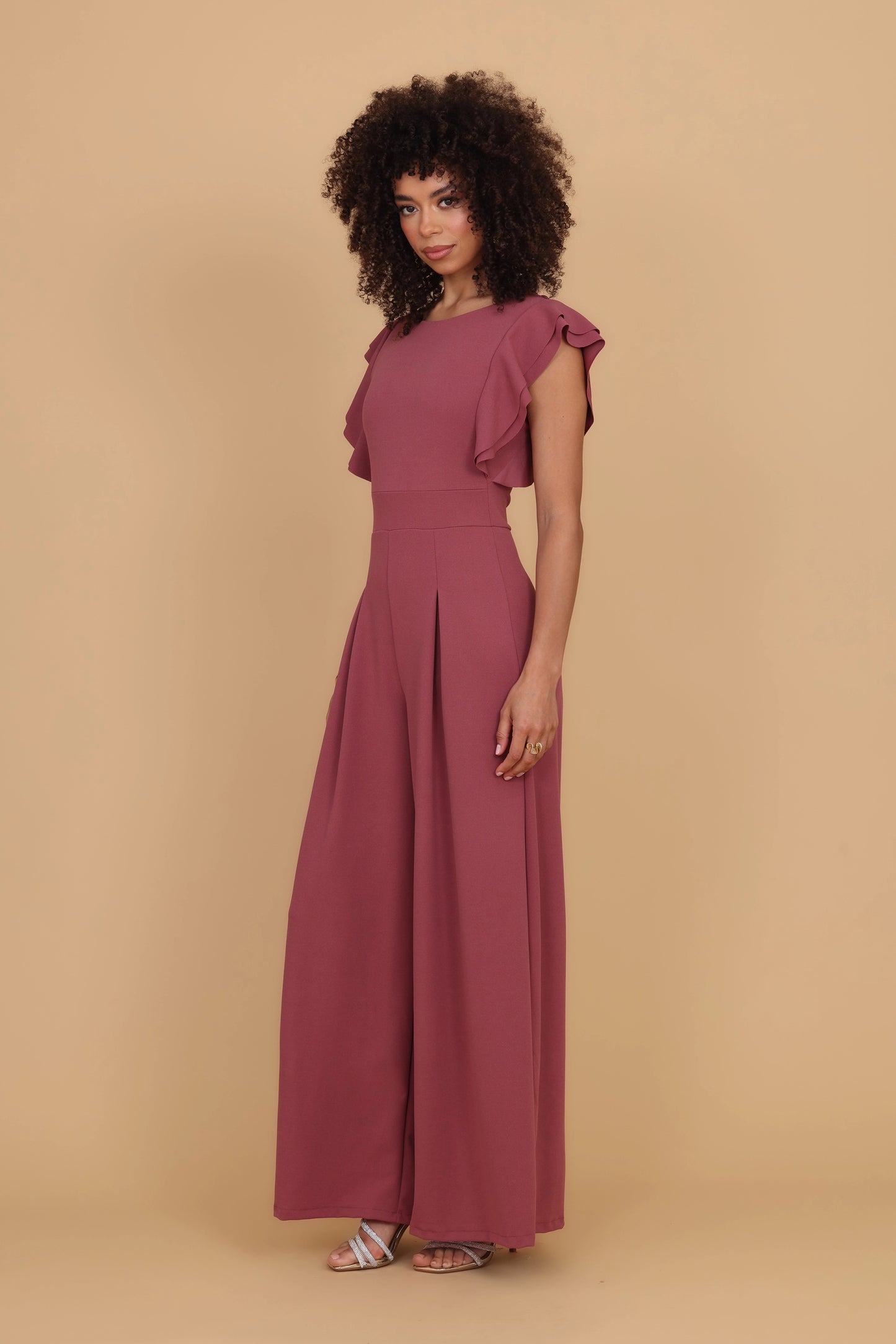 FRANCESCA Dark Mauve Pink Jumpsuit