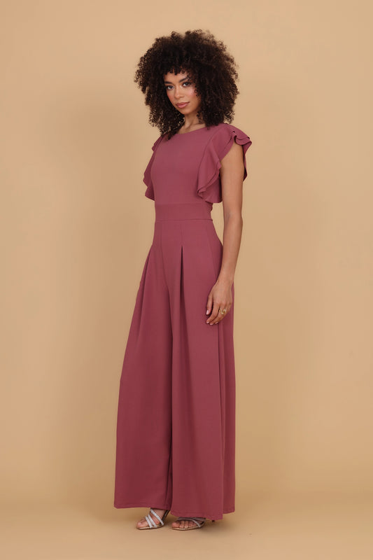 FRANCESCA Dark Mauve Pink Jumpsuit