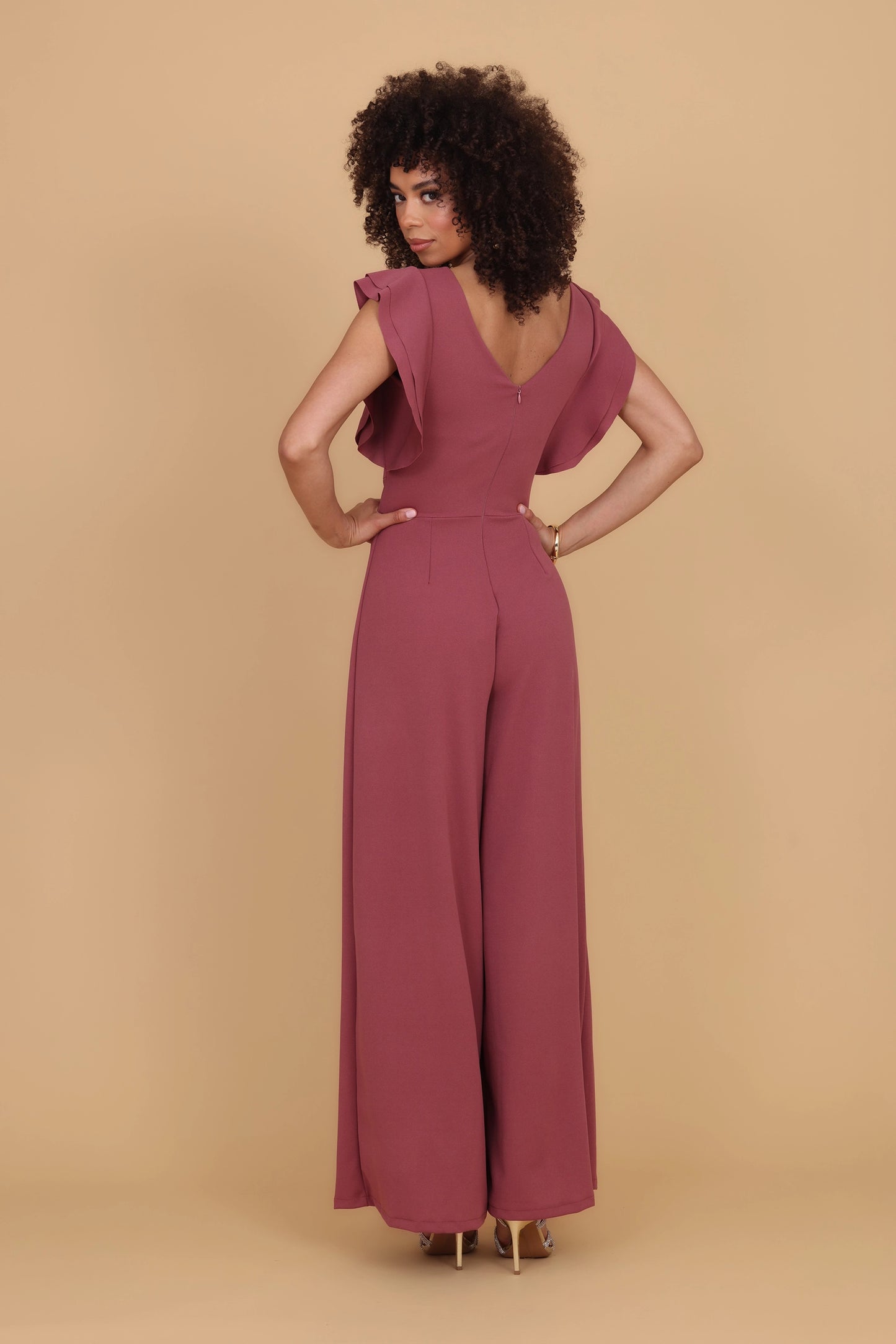 FRANCESCA Dark Mauve Pink Jumpsuit