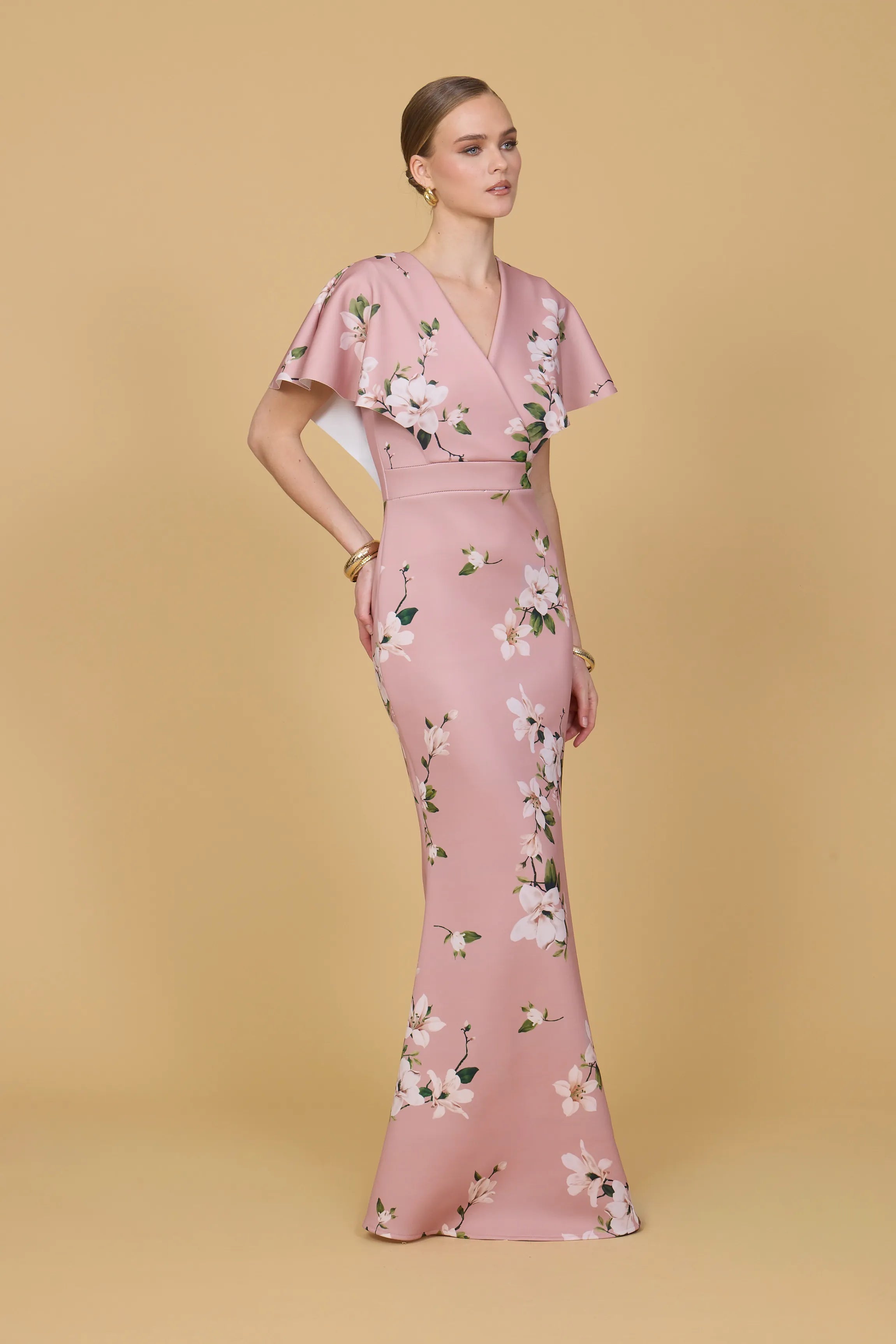 BETTY Dark Pink Orchid Wrap Maxi Dress | WalG London
