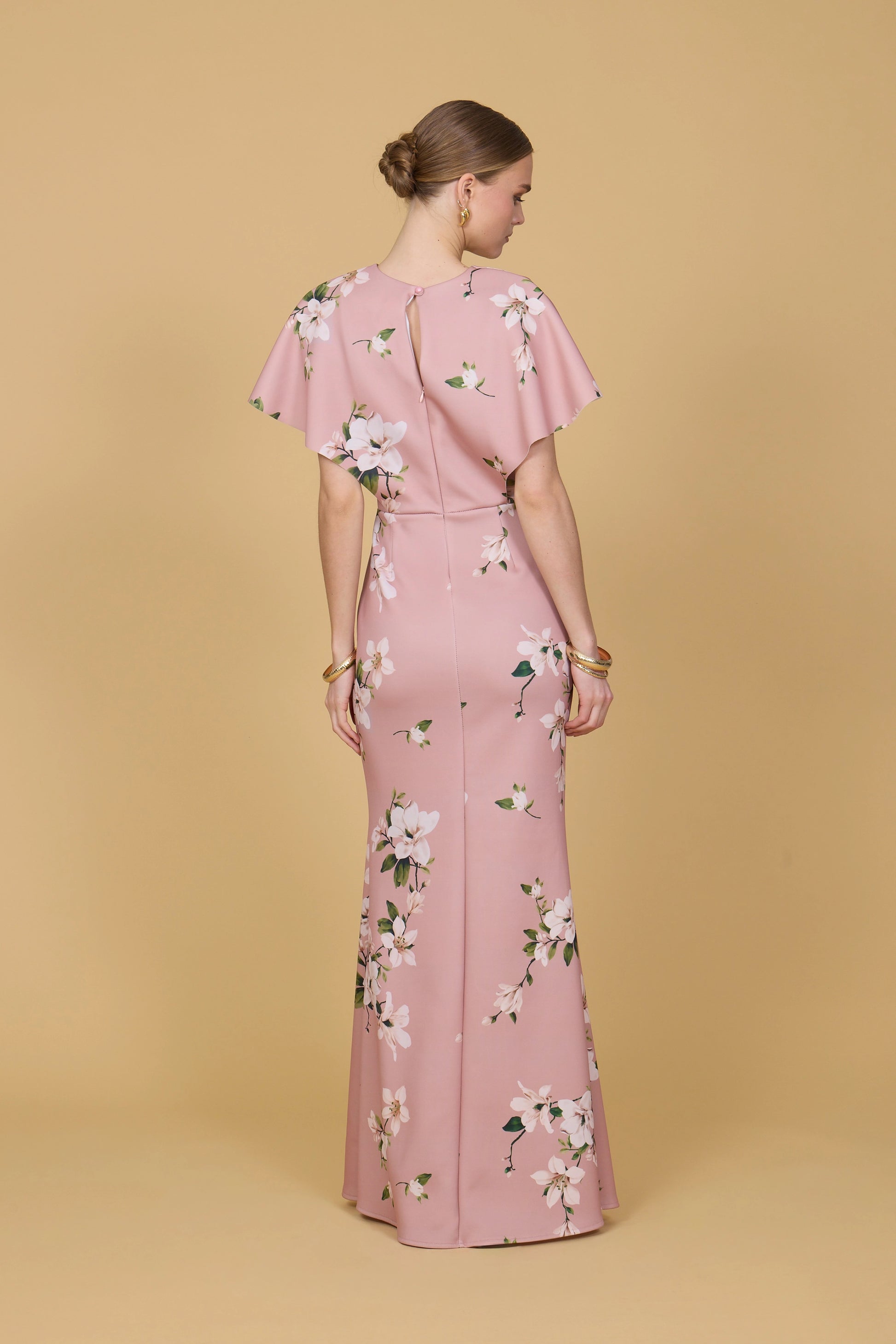 BETTY Dark Pink Orchid Wrap Maxi Dress