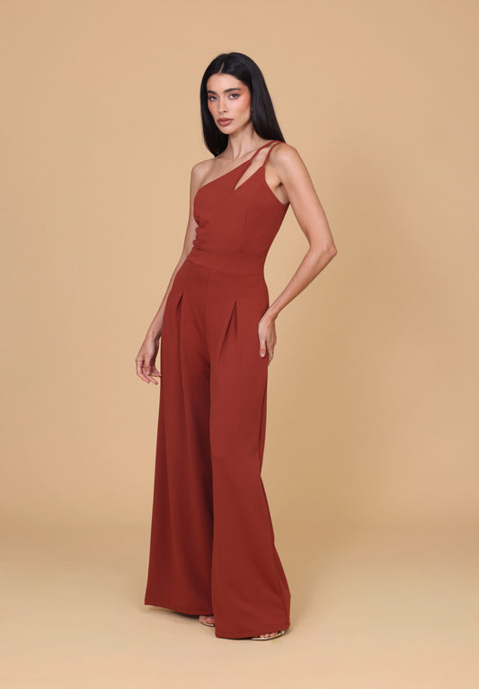 VALENCIA Autumn Brown Jumpsuit