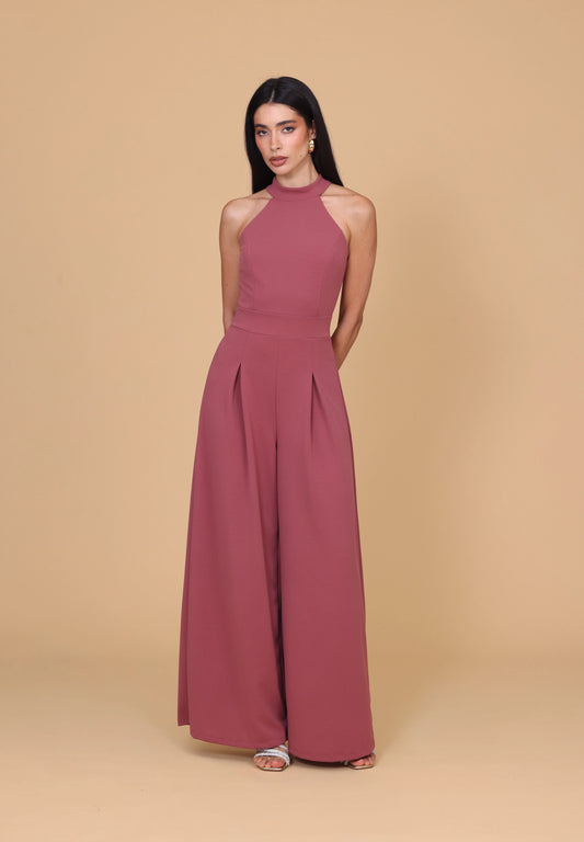 LEILA Dark Mauve Pink Jumpsuit