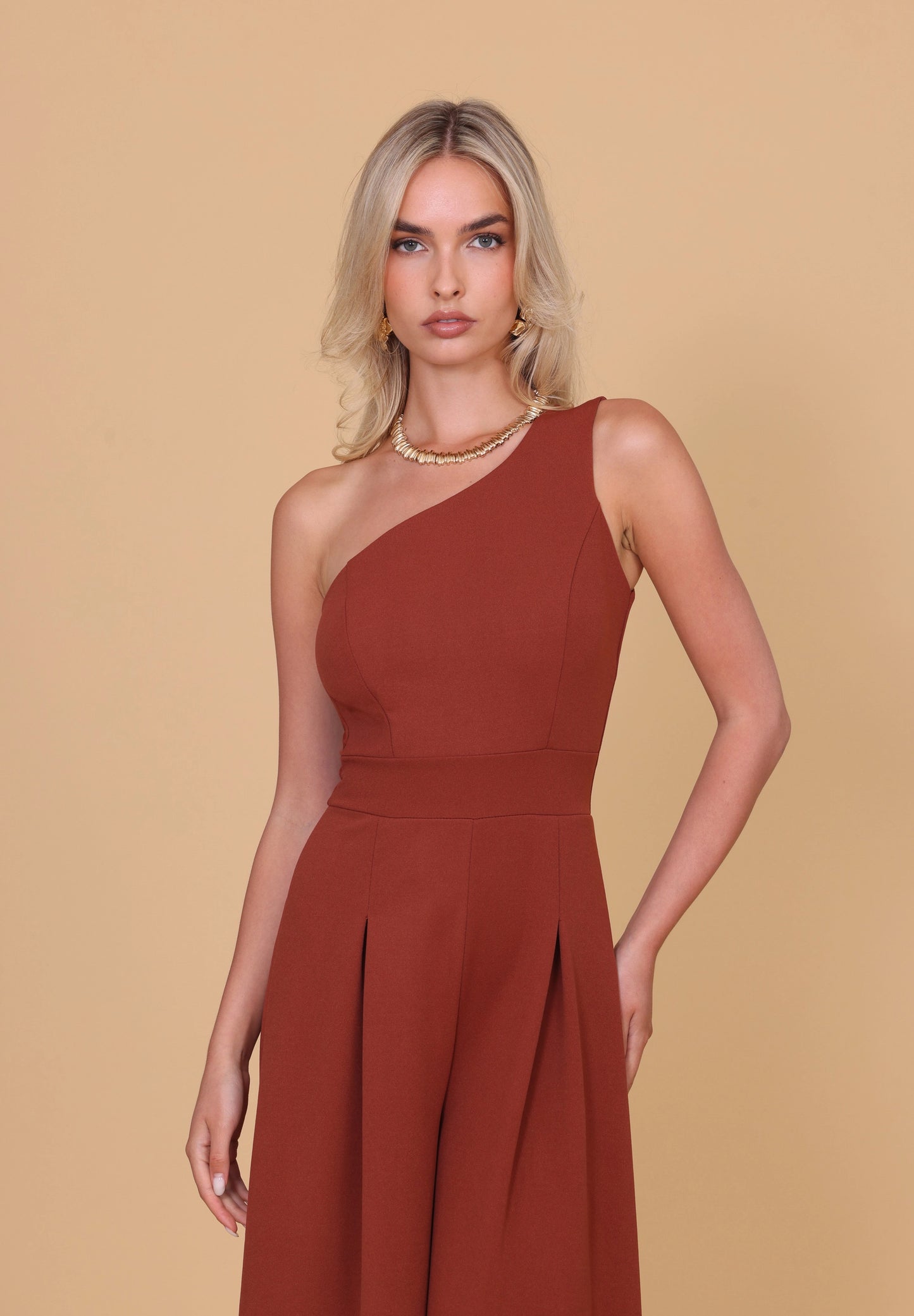 HOPE Autumn Brown Jumpsuit