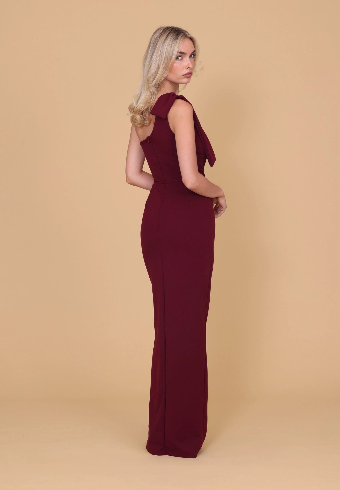 TALIA Burgundy Maxi Dress