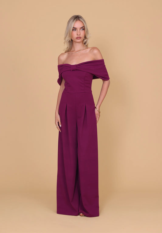 MONA Plum Jumpsuit