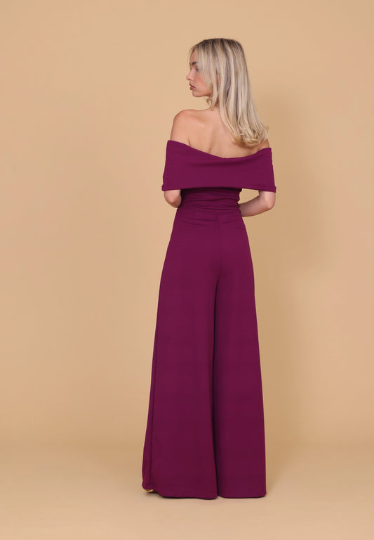 MONA Plum Jumpsuit