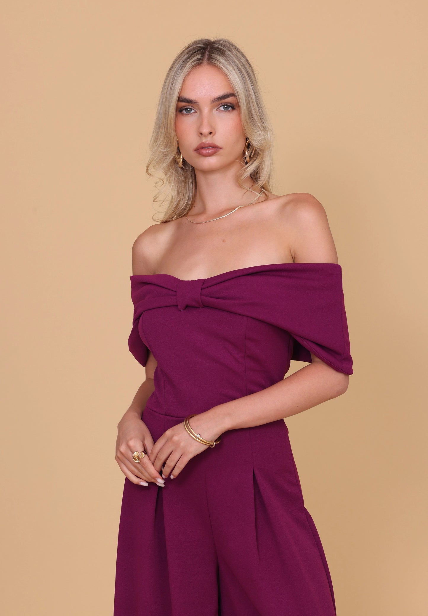 MONA Plum Jumpsuit