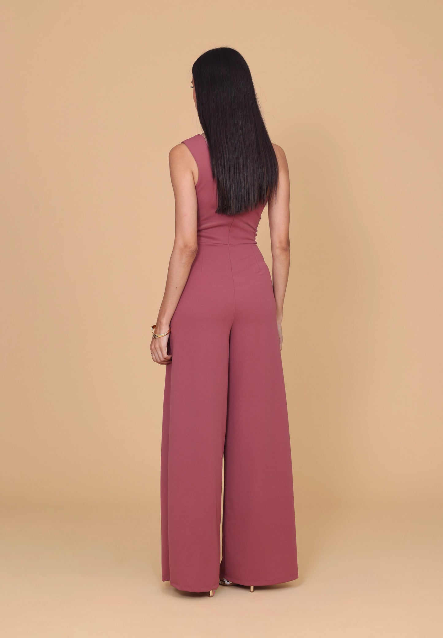 FLEUR Dark Mauve Pink Jumpsuit