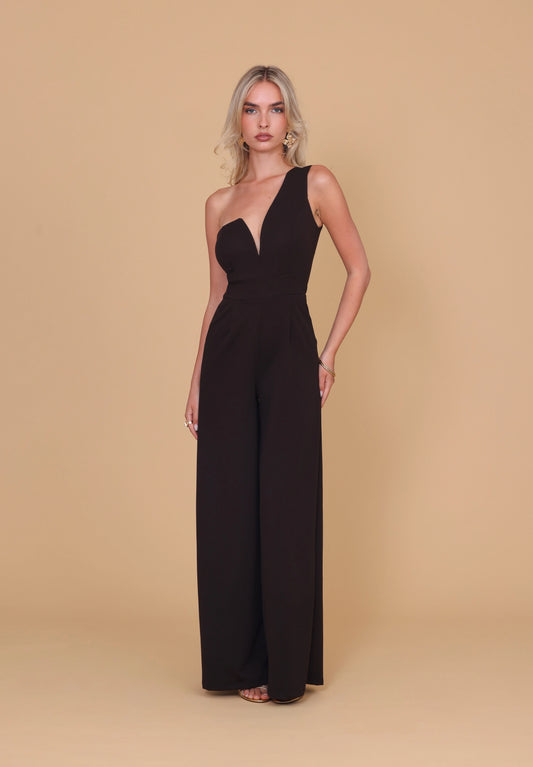 FLEUR Dark Brown Jumpsuit