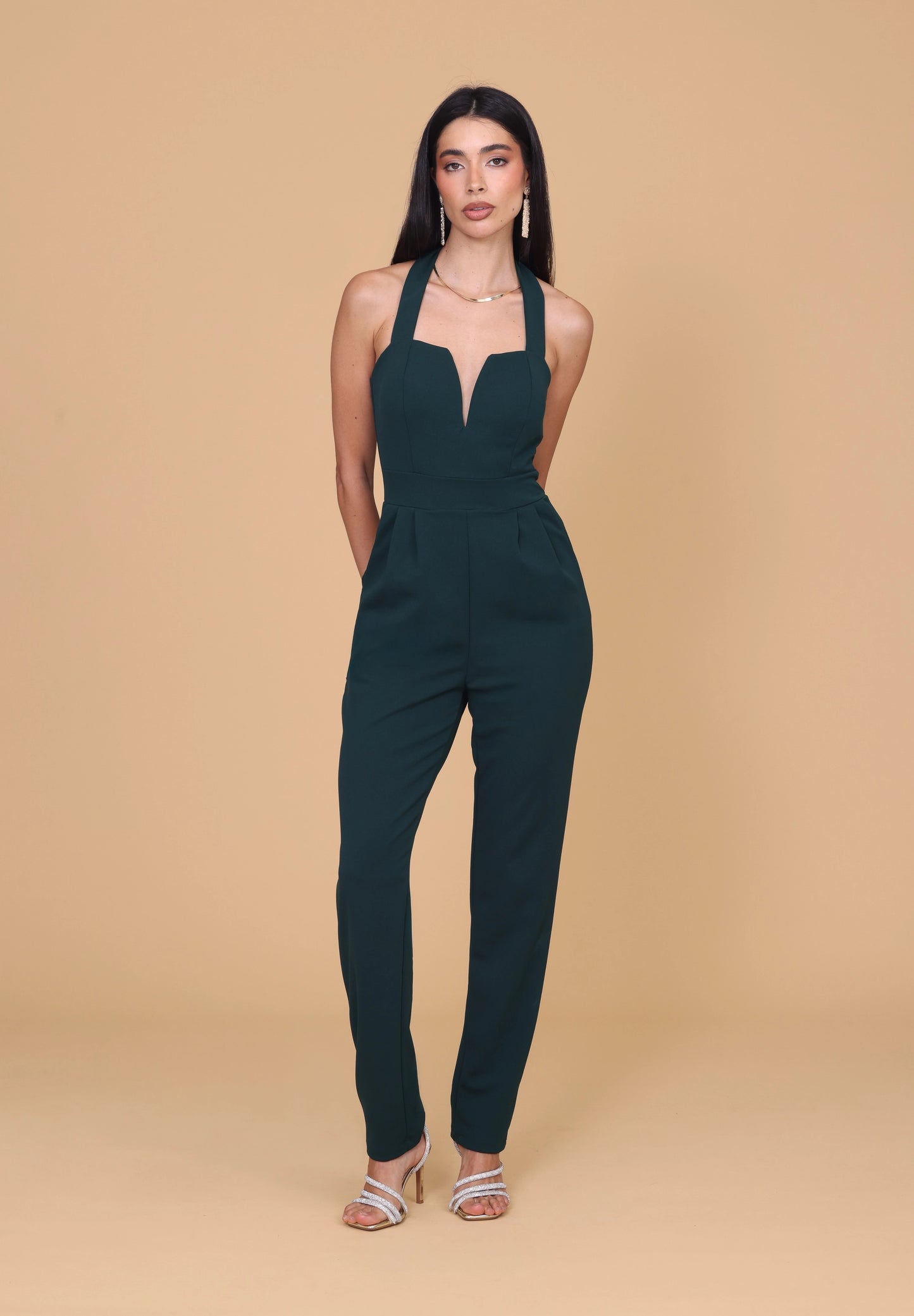 SOPHIA Forest Green Jumpsuit