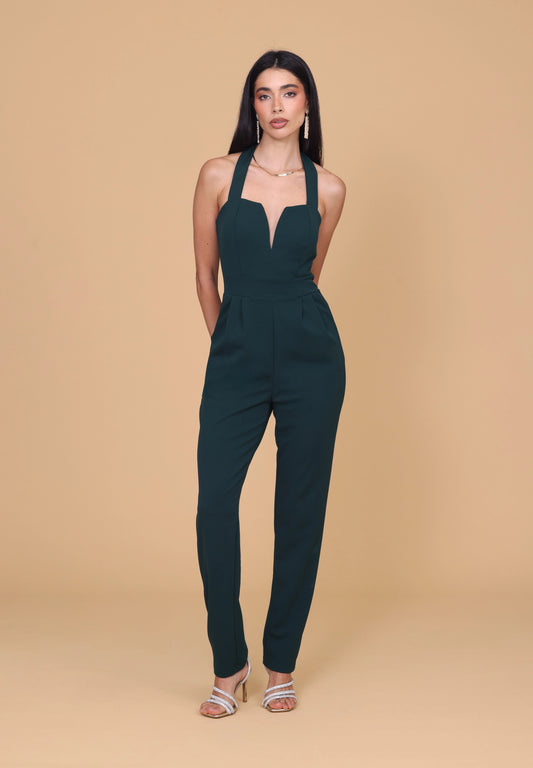 SOPHIA Forest Green Jumpsuit