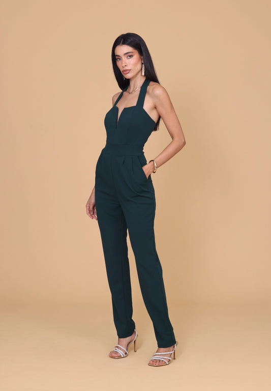 SOPHIA Forest Green Jumpsuit