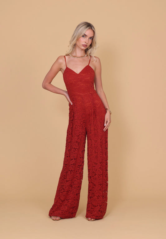 SANDY Burnt Orange Jumpsuit