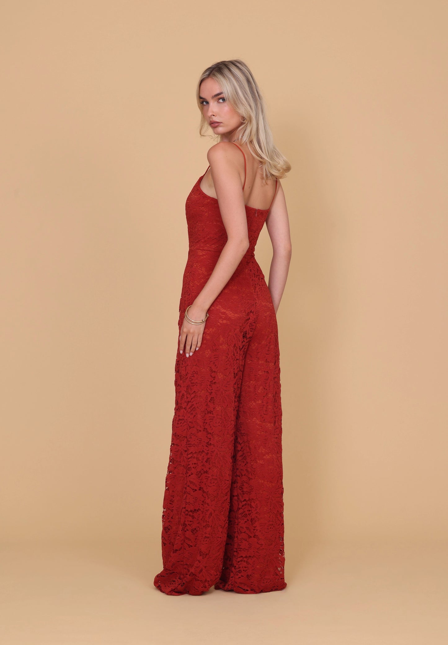 SANDY Burnt Orange Jumpsuit