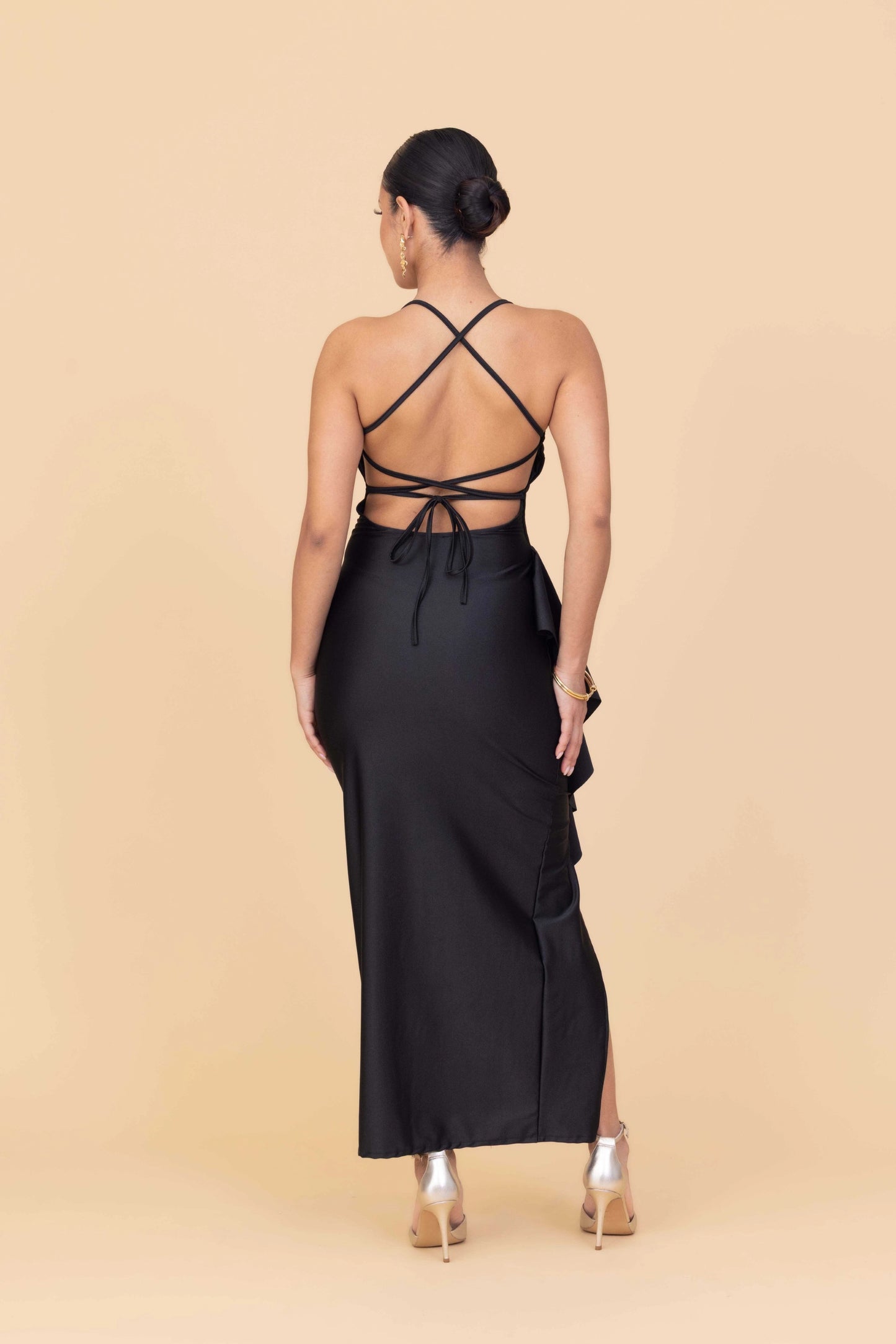 GRACE Black Maxi Dress Petite