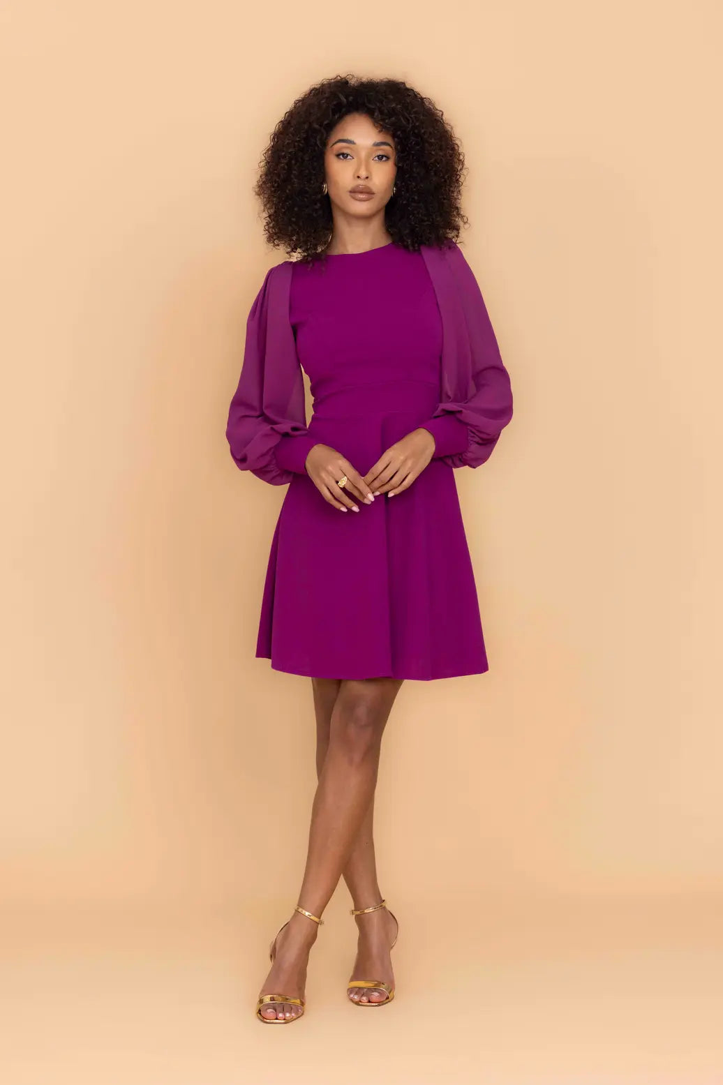 KAT Plum Mini Dress