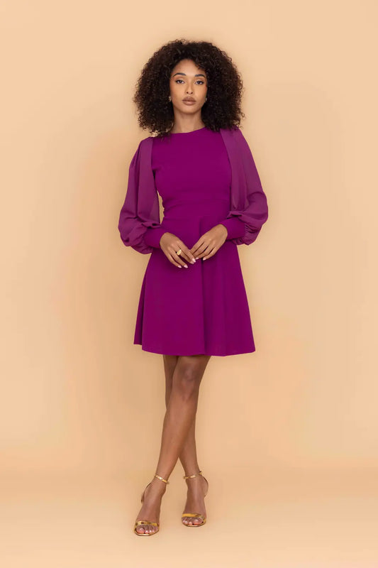 KAT Plum Mini Dress