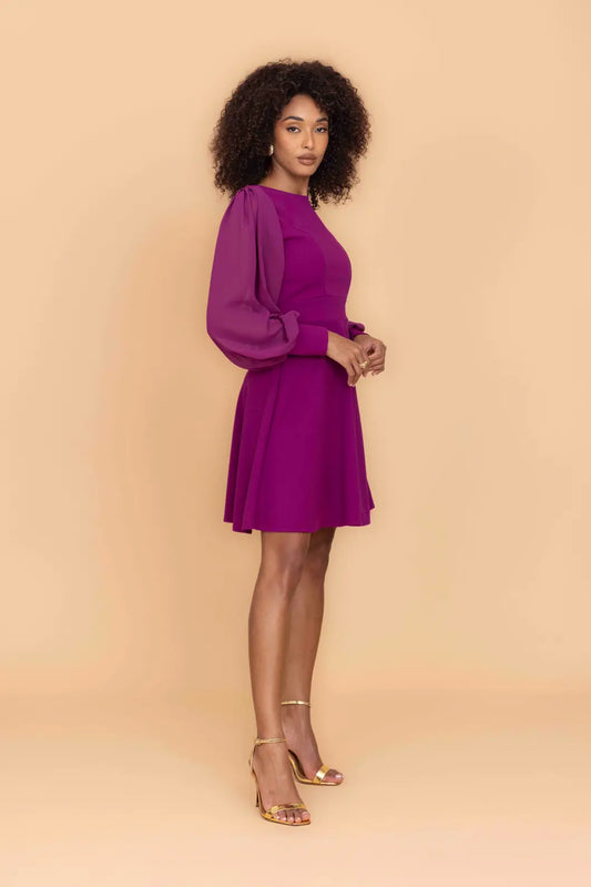 KAT Plum Mini Dress
