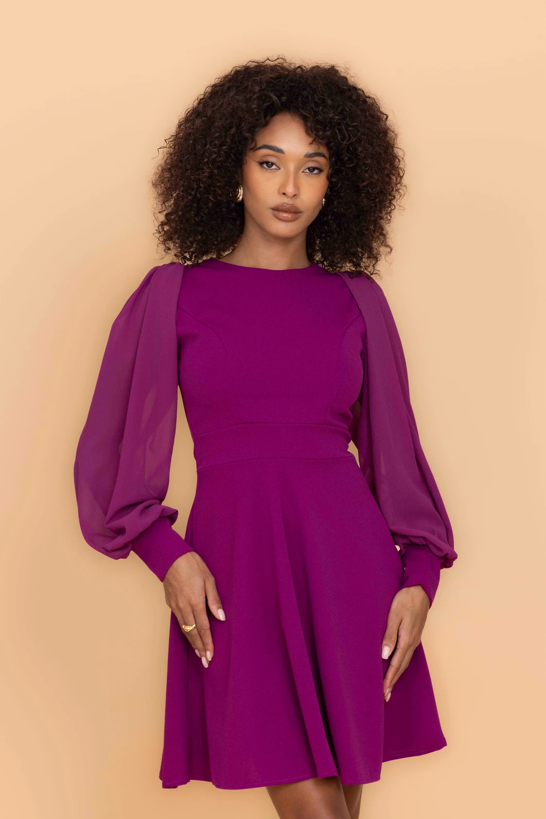 KAT Plum Mini Dress