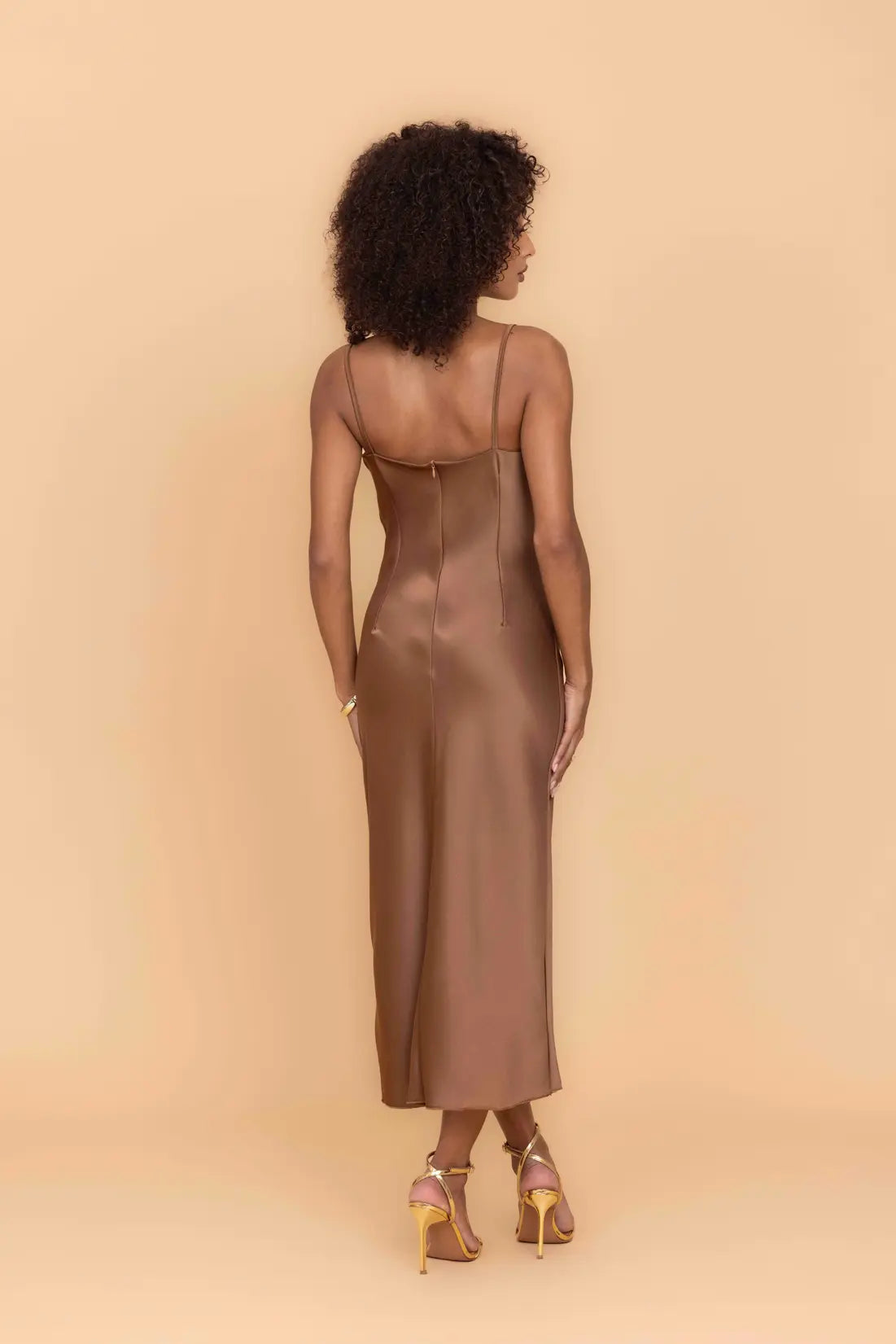 CARA Mocha Midi Dress