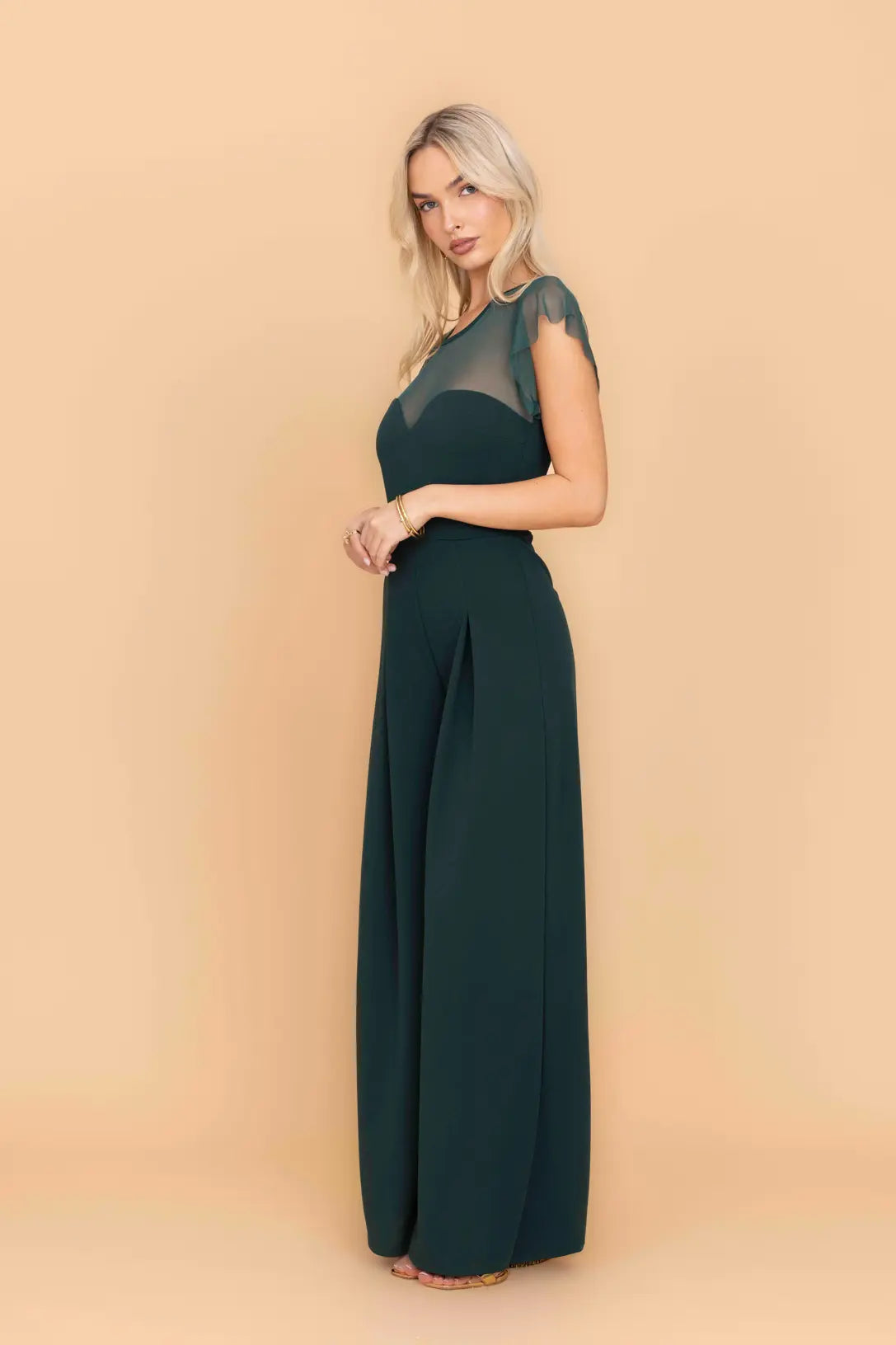BERNICE Forest Green Jumpsuit